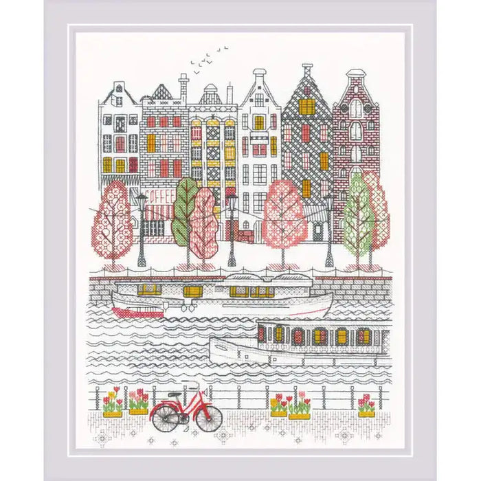 Cross Stitch Kit Riolis - CITY ON WATER 24X30 SR2051