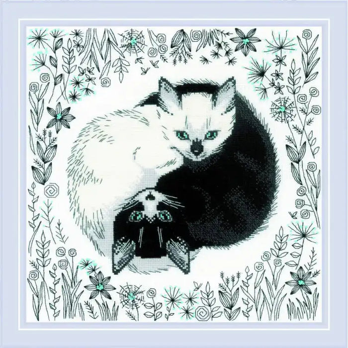 Cross Stitch Kit Riolis - YIN AND YANG 30X30 SR2150