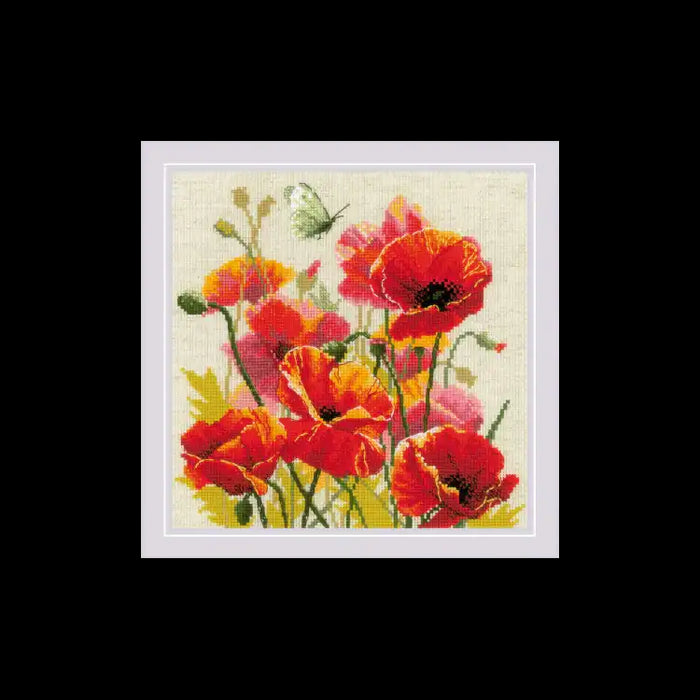 Cross Stitch Kit Riolis - "COLOR OF FLAME" 30X30 SR2214
