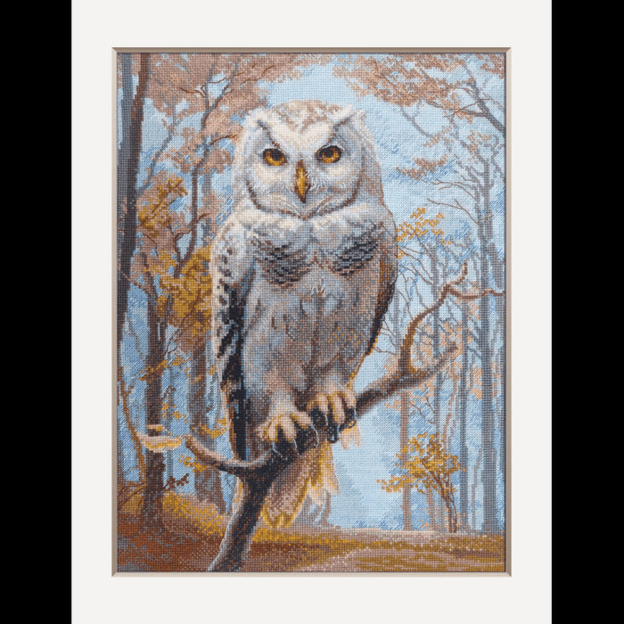 Cross Stitch Kit "Wildwood Owl" 30x40 cm SRA1016