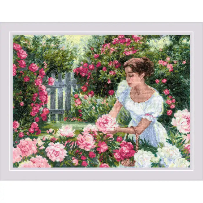 Cross Stitch Kit Riolis - IN THE GARDEN 40X30 SR2115
