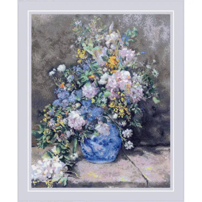 Cross Stitch Kit Riolis - "SPRING BOUQUET AFTER P. A. RENOIR'S PAINTING" 40X50 SR2137