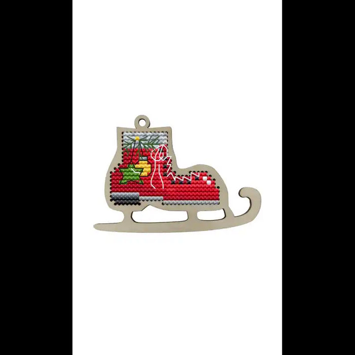 RED CHRISTMAS SKATE KF022/7-2
