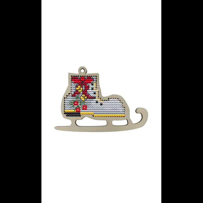 GREY CHRISTMAS SKATE KF022/7-5