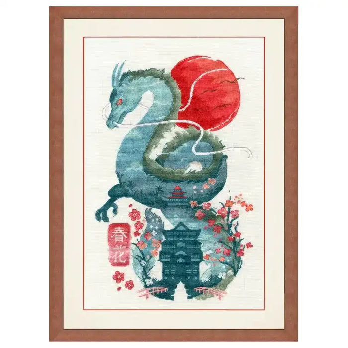 COUNTED CROSS STITCH KIT "EMERALD DRAGON" S/MG025