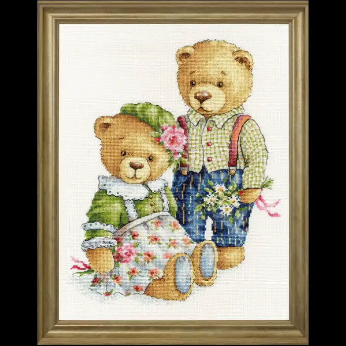 CROSS STITCH KIT TEDDY BEARS S/VK085