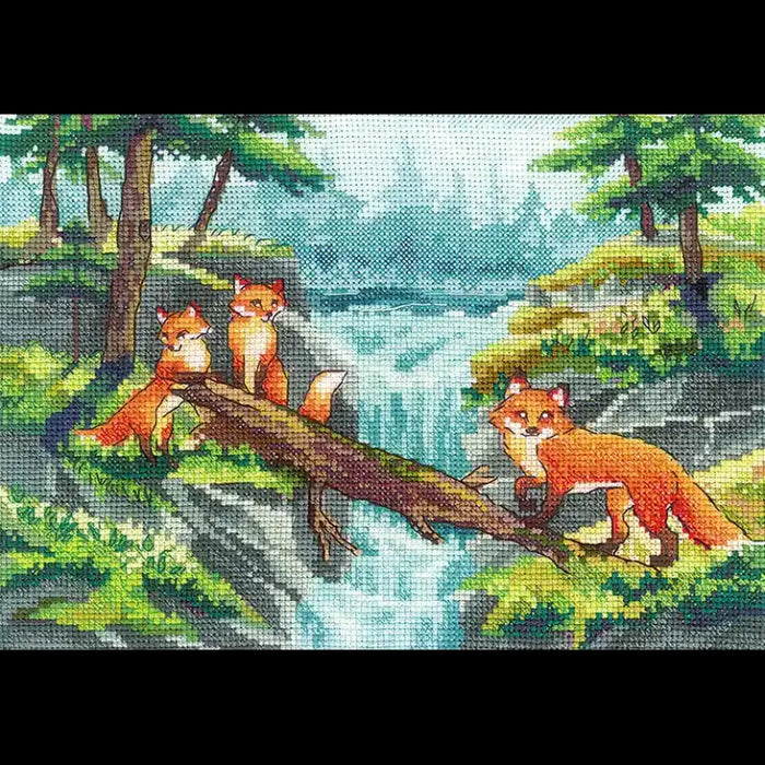 Cross Stitch Kit Andriana - FOXES SANA-07