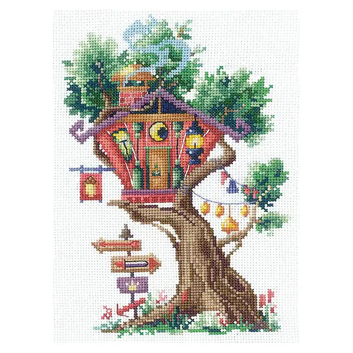 Cross Stitch Kit Andriana - HOUSES IN THE TREES. GUEST SAND-24