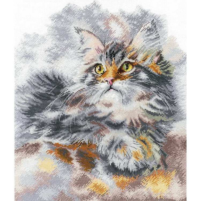 Cross Stitch Kit Andriana - "GREY CAT" SAND-33