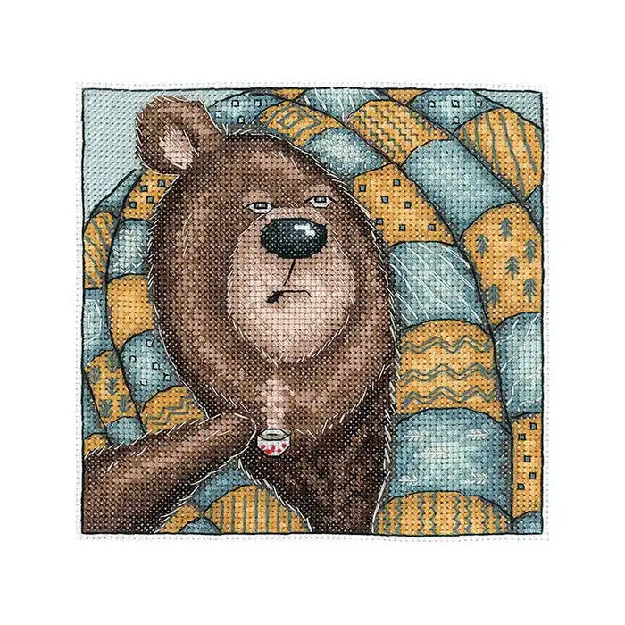 Cross Stitch Kit Andriana - "GOOD MORNING!" 14,5X14 CM SAND-44