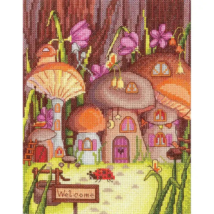 Cross Stitch Kit Andriana - MUSHROOMS SANG-06