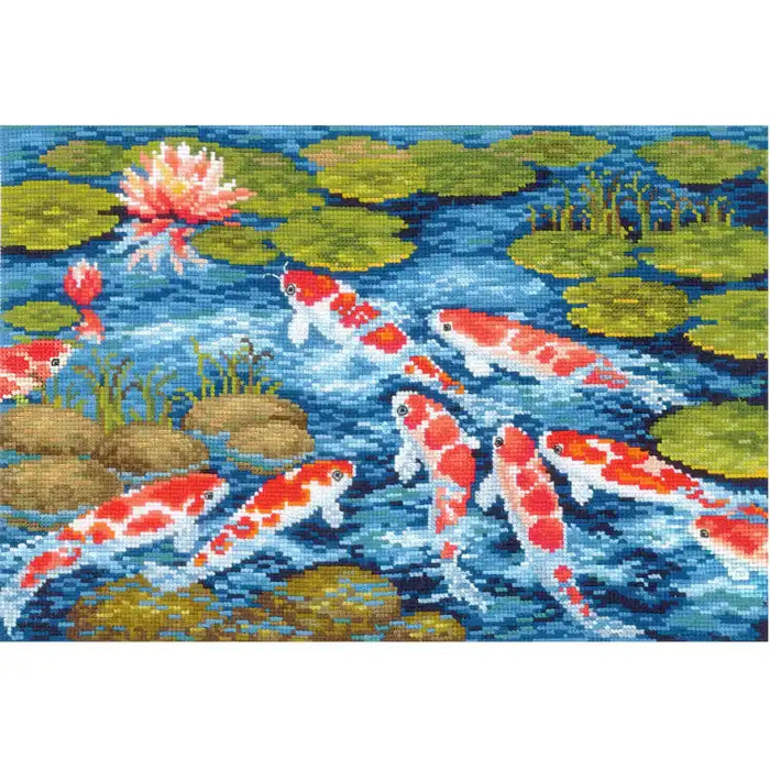 Cross Stitch Kit Andriana - KOI CARPS SANK-49