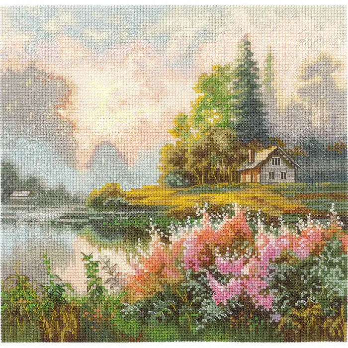 Cross Stitch Kit Andriana - "LAND OF MISTS" 19X19 CM SANK-69