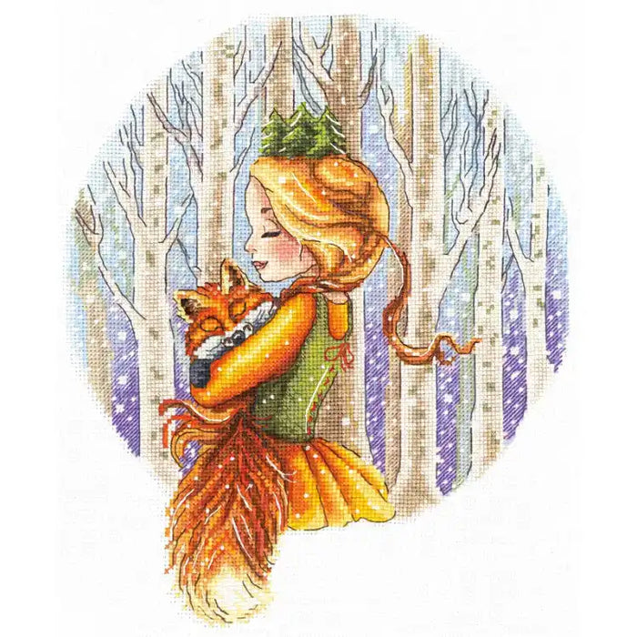 Cross Stitch Kit Andriana - FOREST PRINCESS SANL-15
