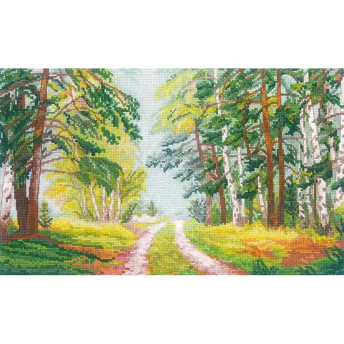 Cross Stitch Kit Andriana - "FOREST ROAD" SANL-19