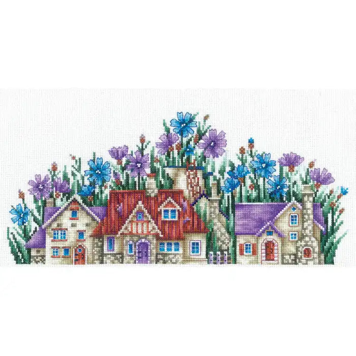 Cross Stitch Kit Andriana - COUNTRY OF CORNFLOWERS SANS-53