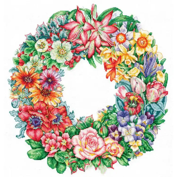 Cross Stitch Kit Andriana - TRIUMPH OF THE FLOWERS SANT-15