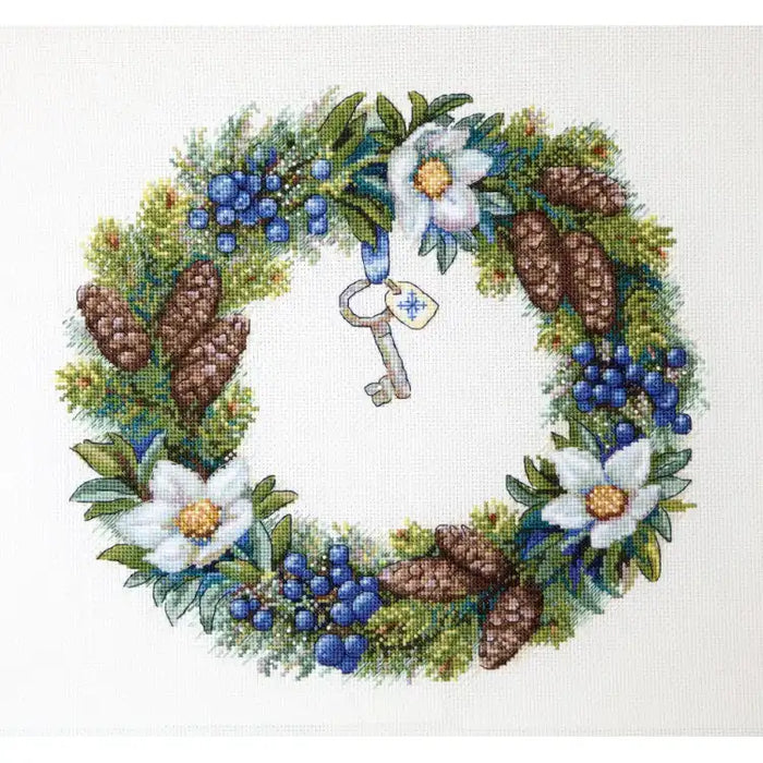 Cross Stitch Kit Merejka - WINTER WREATH SK104