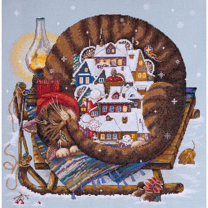 Cross Stitch Kit Merejka - COZY WINTER SK107