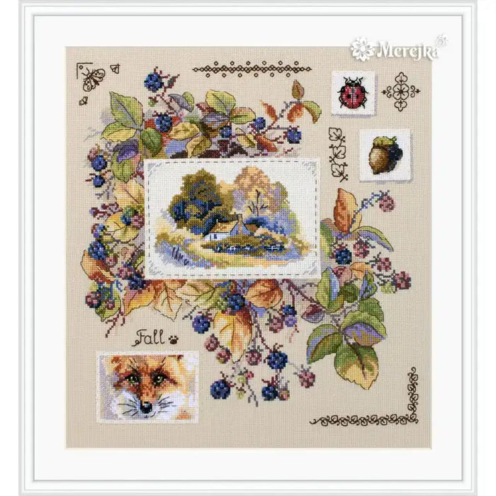 Cross Stitch Kit Merejka - AUTUMN SAMPLER SK131
