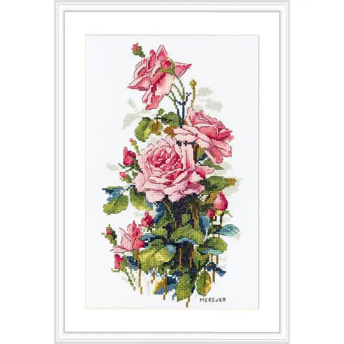 Cross Stitch Kit Merejka - PINK ROSES SK155