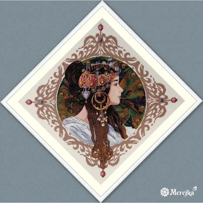 Cross Stitch Kit Merejka - BRUNETTE SK156