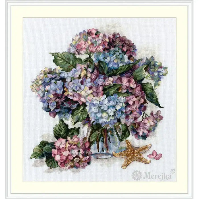 Cross Stitch Kit Merejka - HYDRANGEA SK178