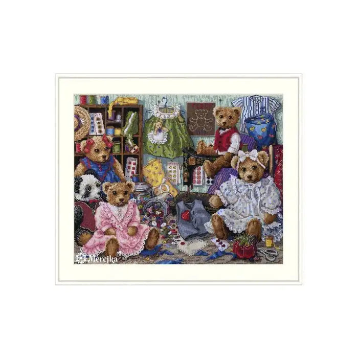 Cross Stitch Kit Merejka - TEDDY BEAR WEAR SK203