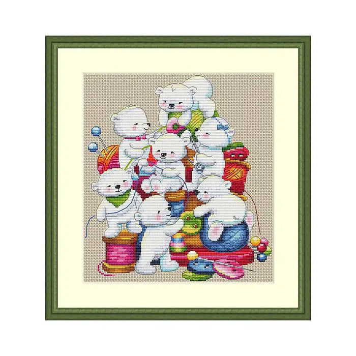 Cross Stitch Kit Merejka - LITTLE HELPERS SK60