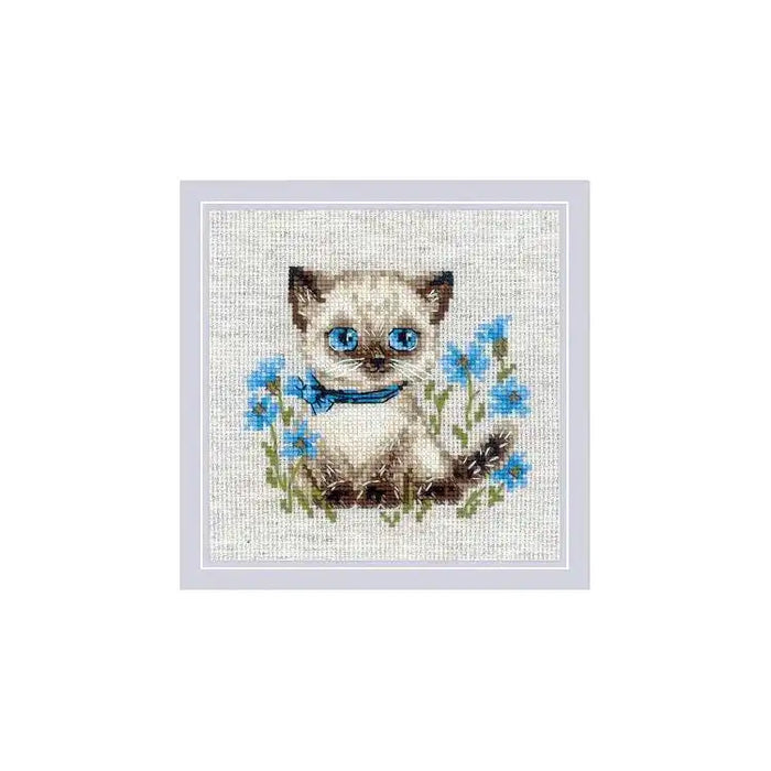 Cross Stitch Kit Riolis - SIAMESE KITTEN SR2118
