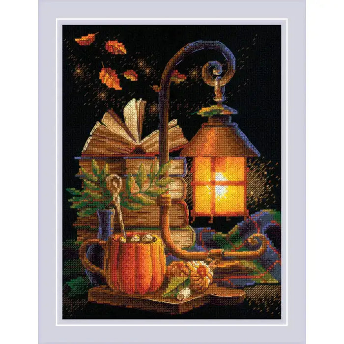 Cross Stitch Kit Riolis - COZY AUTUMN 18X24 SR2146