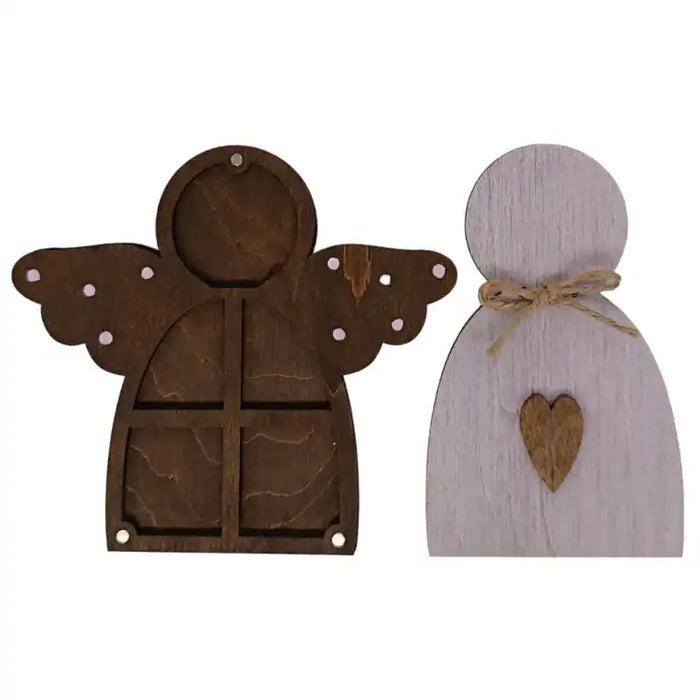 WOODEN BOX FOR BEADS. PINK ANGEL KF027/100P