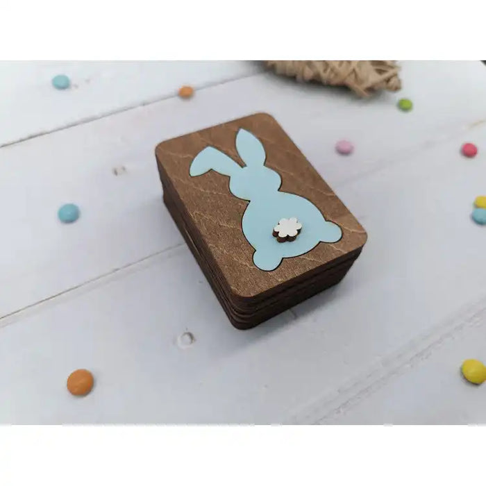 WOODEN BOX. RABBIT KF057/31