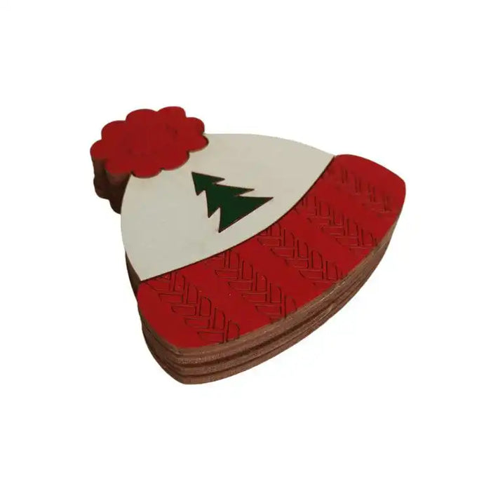 Wooden needle case "Christmas hat" HobbyJobby Needle Cases - HobbyJobby
