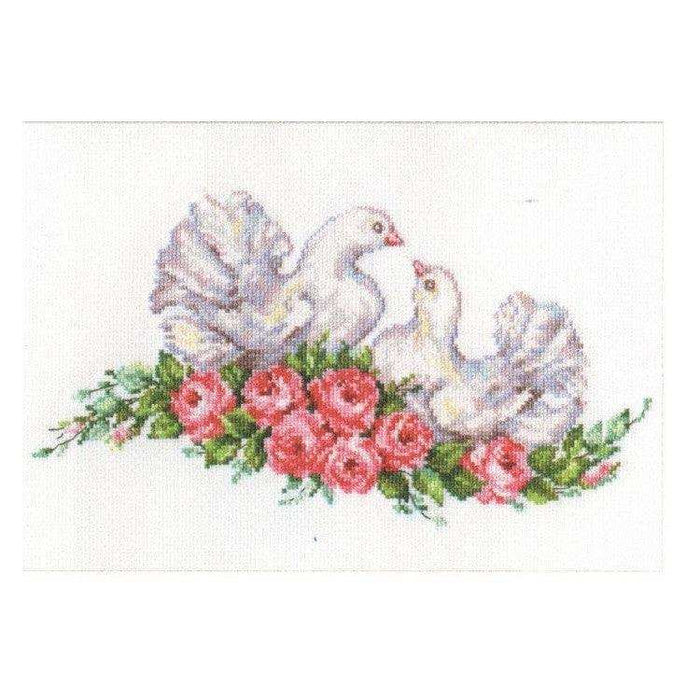 Alisa Cross Stitch Kit - Lovebirds Alisa Cross Stitch Kits - HobbyJobby
