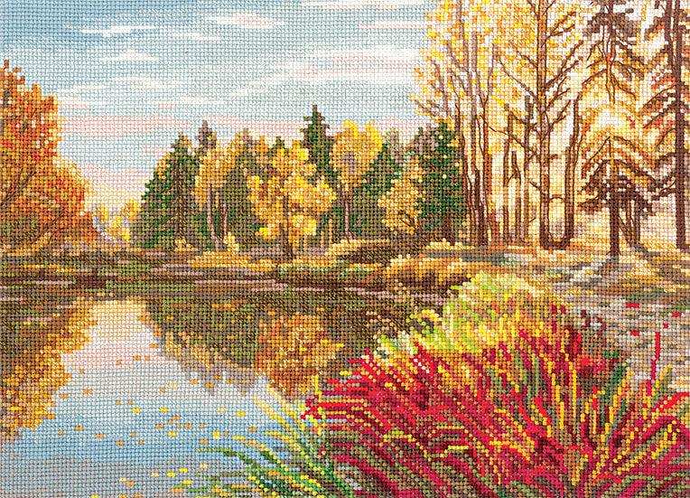 Cross Stitch Kit Andriana - Colour of Autumn, C-50 Andriana Cross Stitch Kits - HobbyJobby