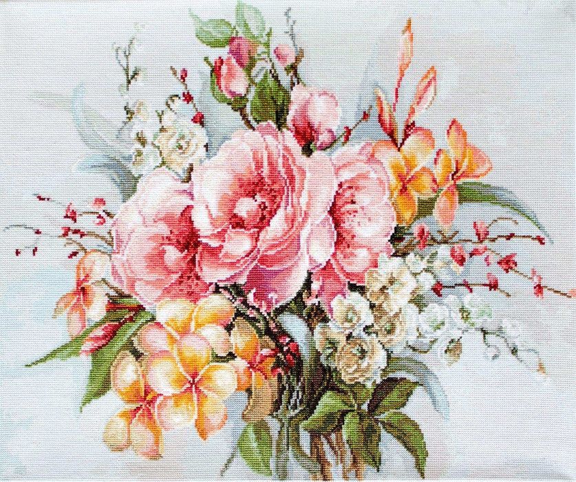 Cross Stitch Kit Luca-S - Flower bouquet BA2364 - HobbyJobby