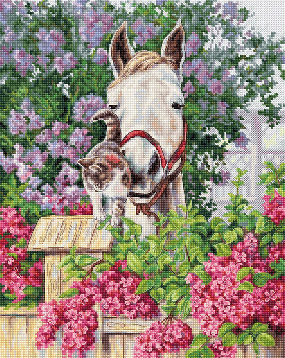 Cross Stitch Kit Luca-S - Gentle Affection, B7012 Cross Stitch Kits - HobbyJobby