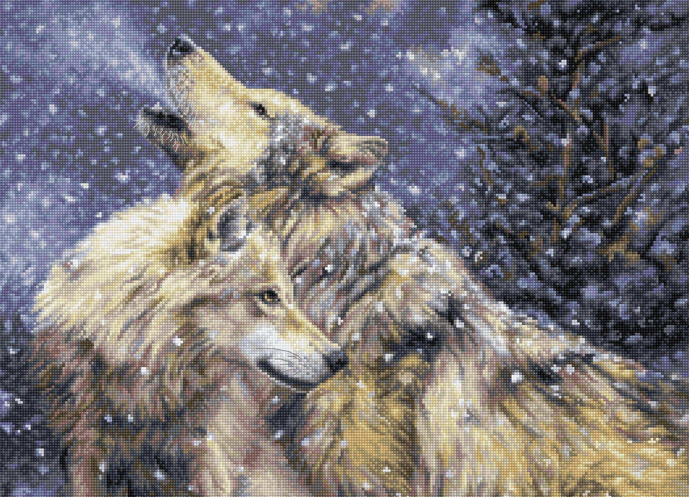 Cross Stitch Kit Luca-S - Snowfall, BU5004 - Luca-S