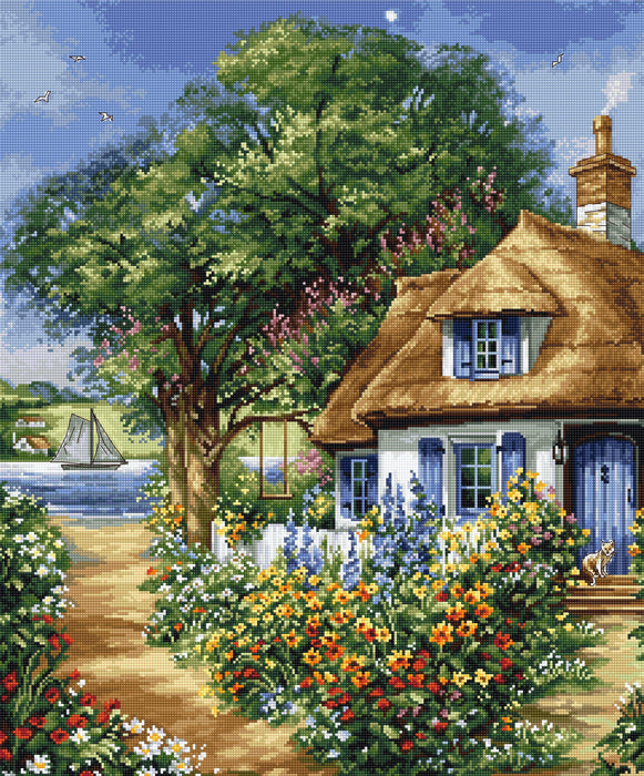 Cross Stitch Kit Luca-S - Summer landscape - HobbyJobby
