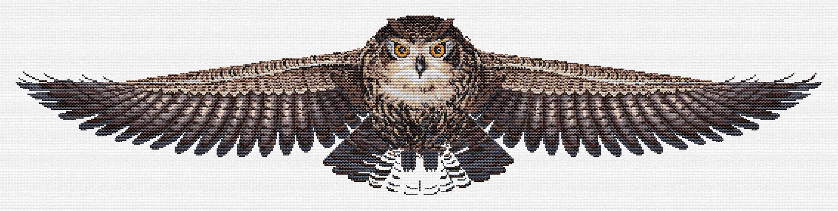 Cross Stitch Kit Luca-S - The Owl, CD005 Cross Stitch Kits - HobbyJobby