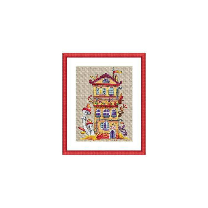 Cross Stitch Kit Merejka - Autumn House Cross Stitch Kits - HobbyJobby