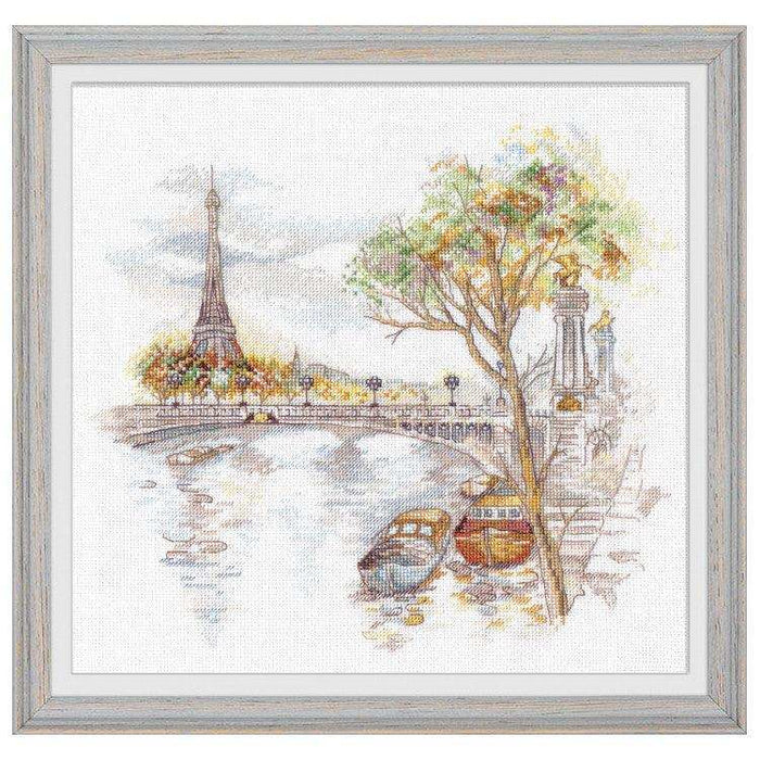 Cross Stitch Kit Oven - Autumn in Paris, S1044 Oven Cross Stitch Kits - HobbyJobby