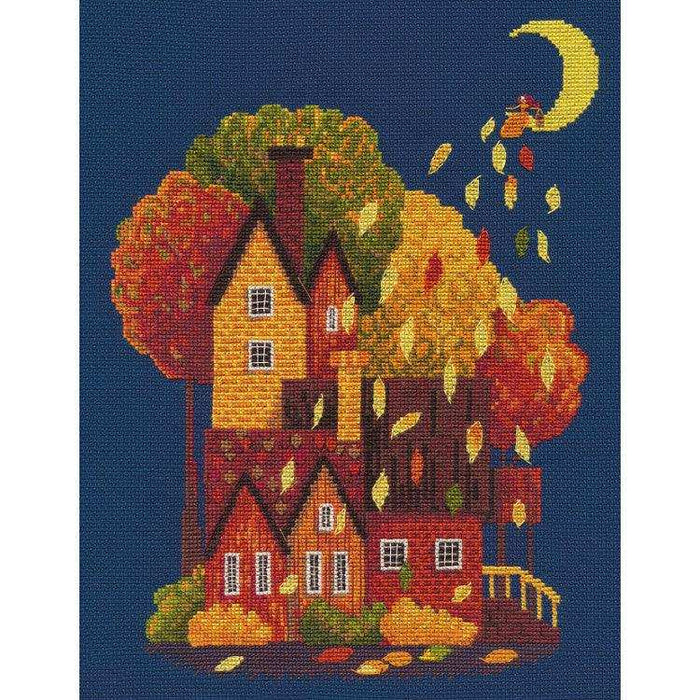 Cross Stitch Kit Oven - Magic leaf fall Oven Cross Stitch Kits - HobbyJobby