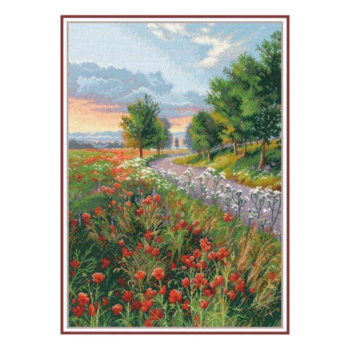 Cross Stitch Kit Oven - Morning on the Way, S1239 Oven Cross Stitch Kits - HobbyJobby