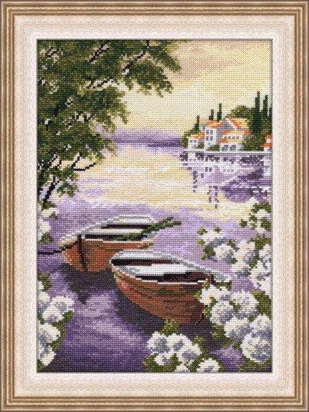 Cross stitch kit Oven - Tranquil haven Oven Cross Stitch Kits - HobbyJobby