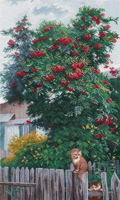 Cross Stitch Kit Oven - Ural Rowanberry Oven Cross Stitch Kits - HobbyJobby