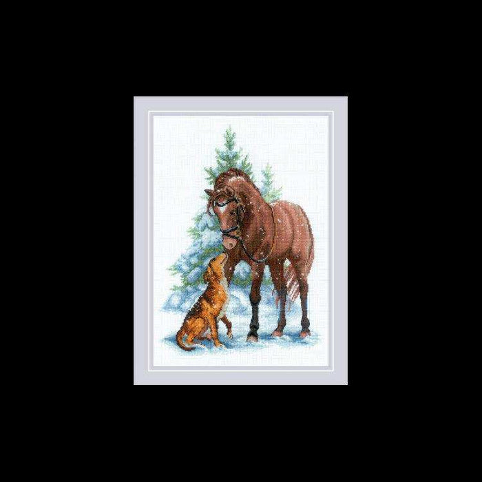 Cross Stitch Kit Riolis - "Hey Buddy!" Riolis Cross Stitch Kits - HobbyJobby