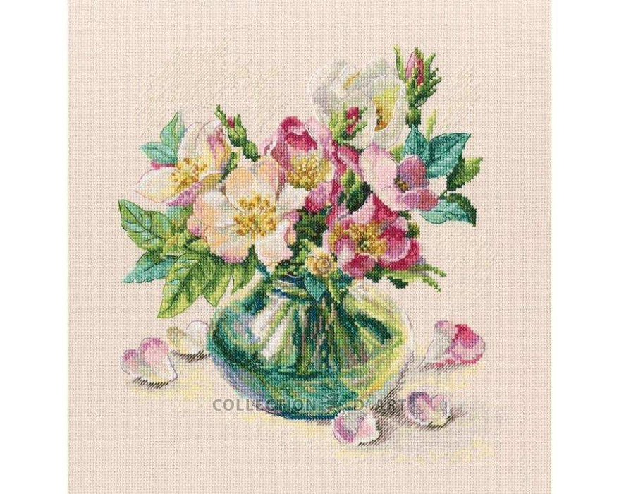 Cross Stitch Kit RTO - "Tender briar flowers" Cross Stitch Kits - HobbyJobby