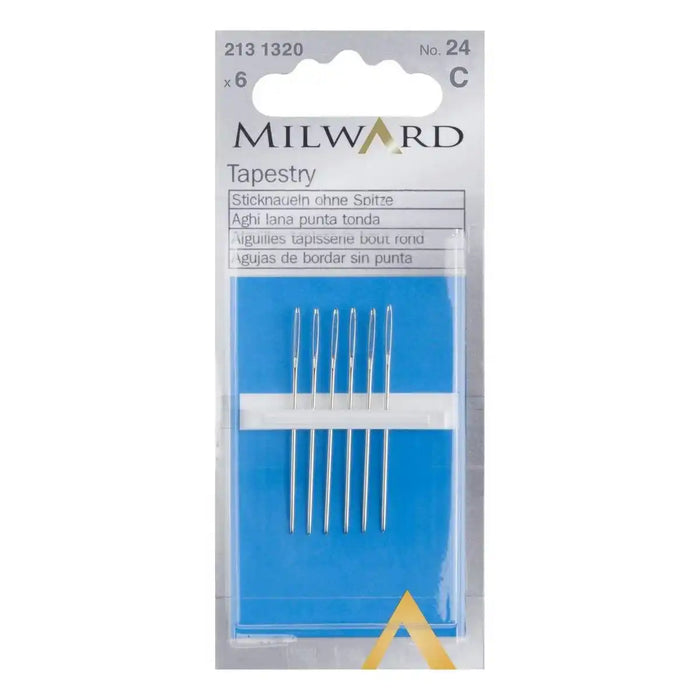 Milward Tapestry Needles No. 24 - 6 Pack Needles - HobbyJobby